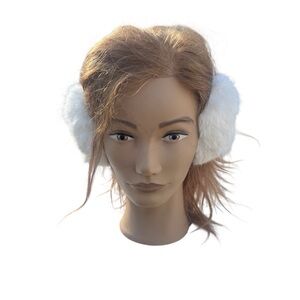 Vintage white Rabbit fur ear muffs